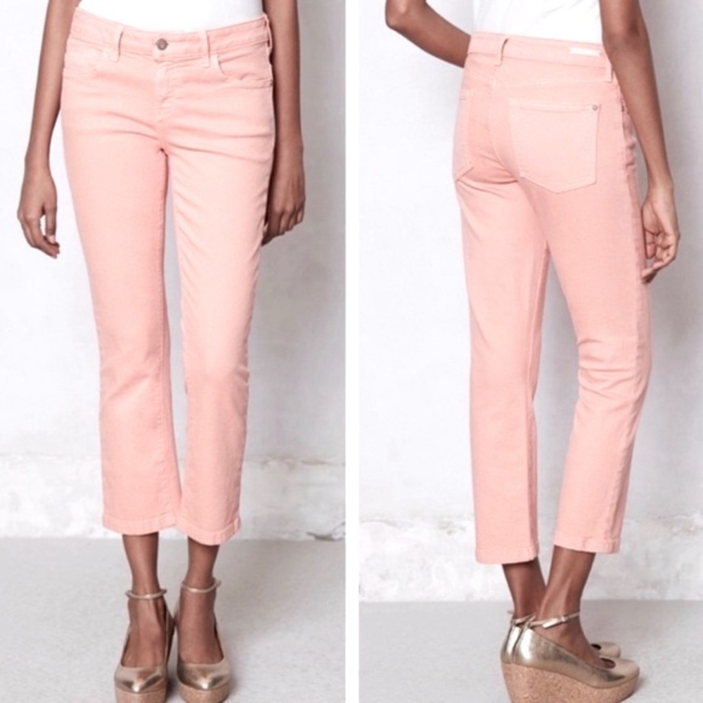 Anthropologie Pilcro Stet Split Cropped Jeans
